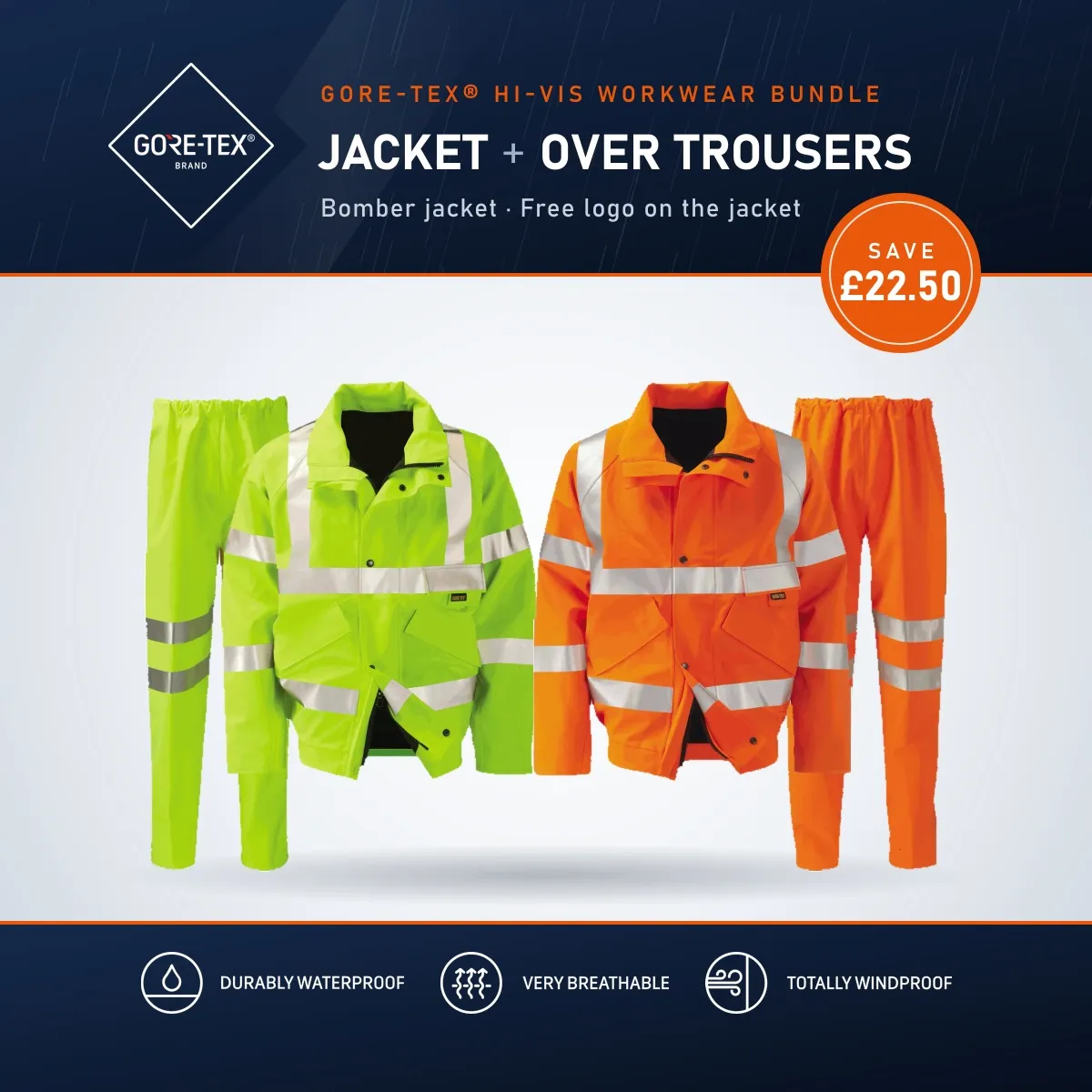 GORE-TEX® Hi-Vis Bomber Bundle – Jacket & Over Trousers